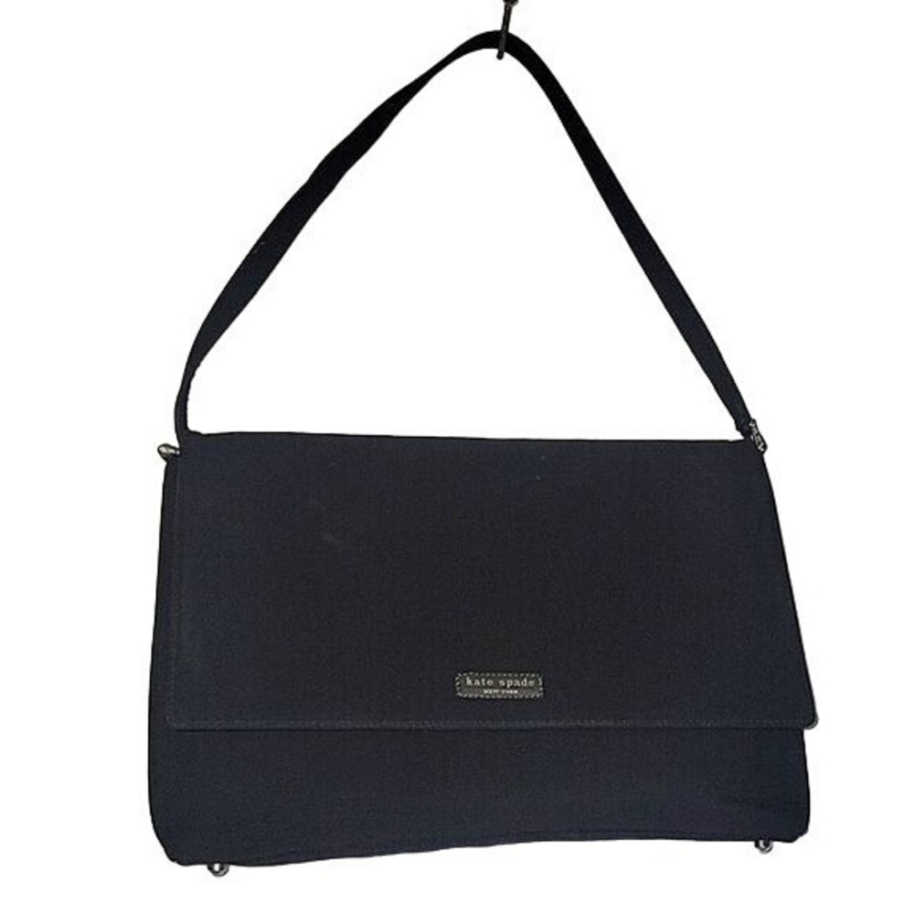 Kate Spade‎ Black Handbag Shoulder Bag Flap Closure Classic Designer Luxury